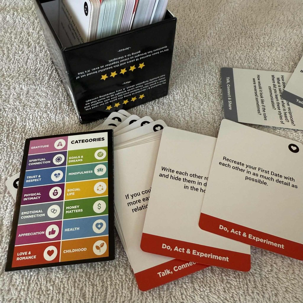 Life Sutra Couple Reconnect Card Game Black Red